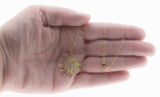 Sunburst - Victorian 14K Gold Natural Pearl Pendant/Brooch & Chain (VICP108)