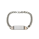 Le Blanc - Vintage Signed Sarah Coventry Silver Tone ID Bracelet (VB139)