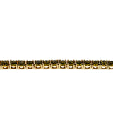 Canary Yellow - Vintage Signed 'Joan Rivers' Gold Plated Crystal Tennis Bracelet (VB141)