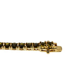Canary Yellow - Vintage Signed 'Joan Rivers' Gold Plated Crystal Tennis Bracelet (VB141)