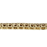 Canary Yellow - Vintage Signed 'Joan Rivers' Gold Plated Crystal Tennis Bracelet (VB141)