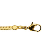 Golden Adornment - Vintage Signed 'Avon' Gold Plated Herringbone Bracelet/Anklet (VB142)