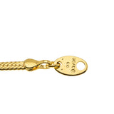 Golden Adornment - Vintage Signed 'Avon' Gold Plated Herringbone Bracelet/Anklet (VB142)