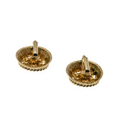 Sarah Coventry - Vintage Signed 'Sarah Coventry' Gold Plated Aurora Borealis Rhinestone Clip-On Earrings (VE495)