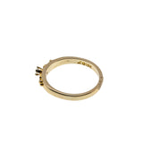 South Dakota Heirloom - Vintage 10K Yellow, Rose & Green 'Black Hills Gold' Natural Diamond Wedding Ring Set (VR1071)