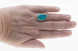 Earth & Sea - Vintage Sterling Silver Turquoise Ring (VR1072)