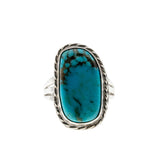 Earth & Sea - Vintage Sterling Silver Turquoise Ring (VR1072)