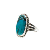 Earth & Sea - Vintage Sterling Silver Turquoise Ring (VR1072)