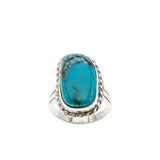 Earth & Sea - Vintage Sterling Silver Turquoise Ring (VR1072)