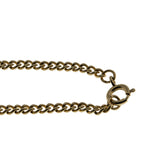 Prediction - Vintage Gold Plated Tear-Drop Crystal Briolette Pendant & Chain (VP270)