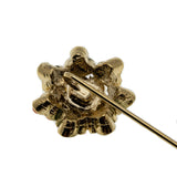 Buried Treasure - Vintage D'Orlan 22K Gold Plate Over Pewter Austrian Swarovski Crystal Rhinestone Jeweled Stick Pin/Brooch (VBR227)