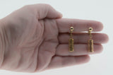 Light Me Up- Vintage Signed Sarah Coventry Gold Plated Lattice Lantern Dangly Clip-On Earrings (VE501)