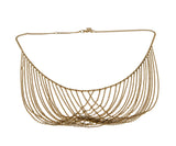 Drape Me - Vintage Signed 'Sarah Coventry' Gold Plated Layered Chain Bib Necklace (VN245)