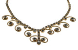 Girls Night out - Vintage Signed Sarah Coventry Gold Plated Crystal Rhinestone Necklace (VE500)