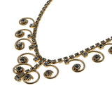 Girls Night out - Vintage Signed Sarah Coventry Gold Plated Crystal Rhinestone Necklace (VE500)