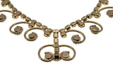 Girls Night out - Vintage Signed Sarah Coventry Gold Plated Crystal Rhinestone Necklace (VE500)
