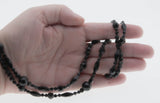 Jet Black Adornment - Victorian French Jet Beaded Necklace ( VICN061)