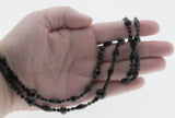 Jet Black Adornment - Victorian French Jet Beaded Necklace ( VICN061)