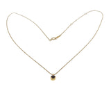 Porter Gulch - Estate 14K Gold Natural Pink Tourmaline Pendant & Chain (EP082)