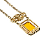 Warm Autumn Days - Vintage Signed Sarah Coventry Gold Plated  Amber & Cognac Crystal Necklace, Bracelet & Clip-On Earring Set (VN247)