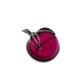 Cheri Cheri Lady - Vintage Retro Signed Sarah Coventry Silver Tone Lucite  Cherry Brooch (VBR325)