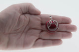 Cheri Cheri Lady - Vintage Retro Signed Sarah Coventry Silver Tone Lucite  Cherry Brooch (VBR325)