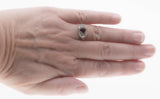 Spiced - Estate Sterling Silver Garnet Filigree Ring (ER299)
