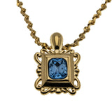 Retro - Vintage Gold Plated Crystal Rhinestone Pendant & Clip-On Earring Set (VP277)