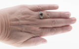 Spiced - Estate Sterling Silver Garnet Filigree Ring (ER299)