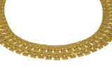 Cleopatra Vibes - Vintage Retro Gold Plated Fancy Link Collar Necklace (VN248)
