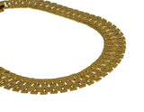 Cleopatra Vibes - Vintage Retro Gold Plated Fancy Link Collar Necklace (VN248)