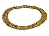 Cleopatra Vibes - Vintage Retro Gold Plated Fancy Link Collar Necklace (VN248)