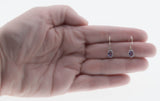 Color Change - Estate Sterling Silver Alexandrite Dangly Earrings (EE218)