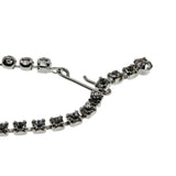 Something Blue - Vintage Rhodium Plated Crystal Rhinestone Necklace (VN249)