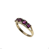 Glitter & Color - Vintage 14K Gold Natural Ruby & Diamond Ring (VR852)