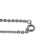 Tear Drop - Vintage Silver Tone Textured Drop Pendant & Chain (VP282)