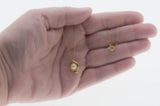 Feminine & Classic - Vintage Gold Plated Simulated Pearl Pendant & 14K Gold Fill Chain (VP283)