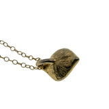 Feminine & Classic - Vintage Gold Plated Simulated Pearl Pendant & 14K Gold Fill Chain (VP283)