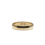 I Do - Vintage 10K Gold Milgrain Edge Wedding Band Ring (VR1079)