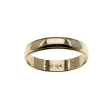 I Do - Vintage 10K Gold Milgrain Edge Wedding Band Ring (VR1079)