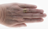 Wisteria -  Vintage 10K Gold Open-Work Foliage Band Ring (VR1083)