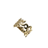 Wisteria -  Vintage 10K Gold Open-Work Foliage Band Ring (VR1083)