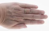 Diamonds & Hearts - Vintage 14K Yellow & White Gold Natural Diamond Engagement Ring (VR1085)