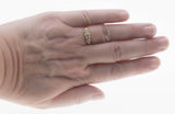 Diamonds & Hearts - Vintage 14K Yellow & White Gold Natural Diamond Engagement Ring (VR1085)