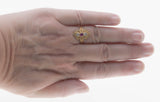 Lady In Red - Vintage Art Deco Revival 10K Gold Natural Ruby & Diamond Ornate Shield Ring (VR1084)