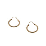 Petite Classics - Vintage 10K Gold Polished Hoop Earrings (VE509)