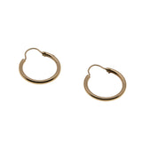 Petite Classics - Vintage 10K Gold Polished Hoop Earrings (VE509)