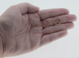 Petite Classics - Vintage 10K Gold Polished Hoop Earrings (VE509)
