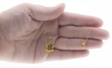 From Times Past - Vintage 14K Gold Mechanical Cuckoo Clock Pendant & 14K GF Chain (VP287)