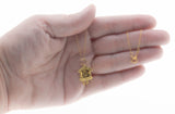 From Times Past - Vintage 14K Gold Mechanical Cuckoo Clock Pendant & 14K GF Chain (VP287)